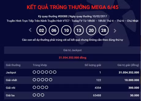 Vua trao 3 giai, Jackpot lai no 31 ty dong - Anh 1