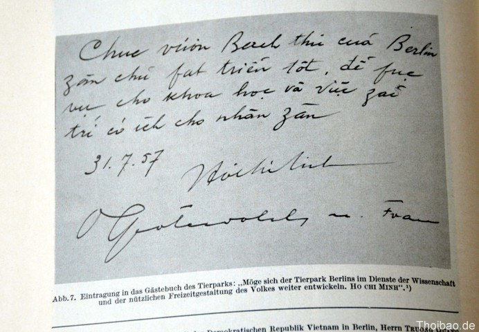 Tierpark Berlin, Bác Hồ, tặng con voi