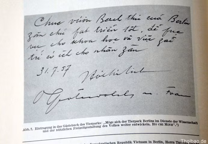 Tierpark Berlin, Bác Hồ, tặng con voi