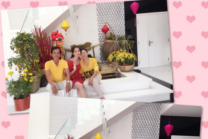 Ngọc Trinh tình cảm vào bếp với mẹ kế