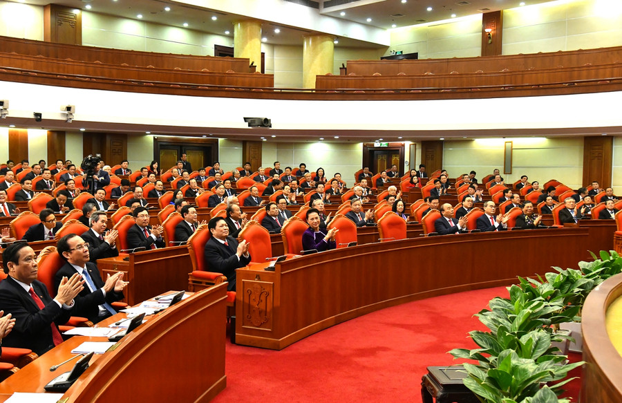 Bế mạc Hội nghị lần thứ 15 Ban Chấp hành Trung ương Đảng khoá XII. Ảnh VGP Bế mạc Hội nghị lần thứ 15 Ban Chấp hành Trung ương Đảng khoá XII. Ảnh VGP