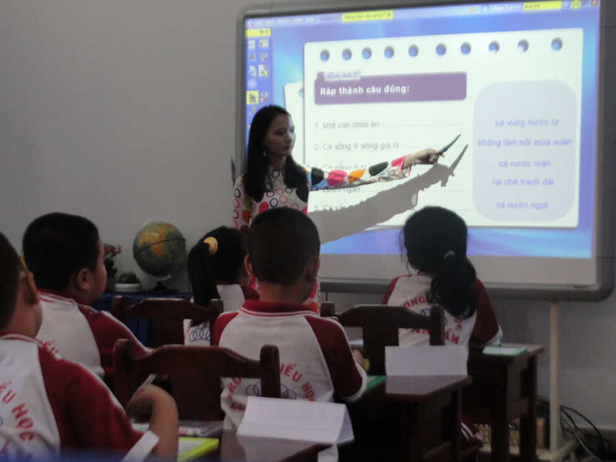 Không đánh giá, xếp loại tiết dạy sử dụng bảng tương tác