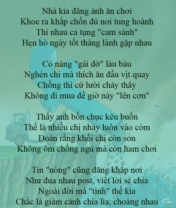 Thơ vui Facebook là chốn ảo hay thật