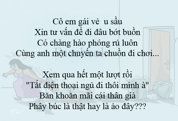 Facebook là ảo hay thật? ảnh 1 Thơ vui Facebook là chốn ảo hay thật