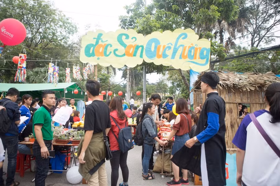 Một góc Lễ hội giao lưu văn hóa Việt Nam – Nhật Bản năm 2017 tạiHọc viện Nông nghiệp Việt Nam