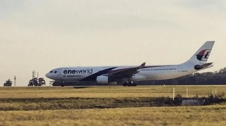 Chuyến bay MH148 của Malaysia Airlines phải hạ cánh khẩn cấp ở Melbourne. Ảnh: Twitter