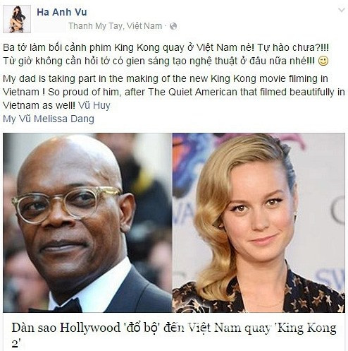 Bố siêu mẫu Hà Anh làm bối cảnh phim “King Kong 2” quay ở Việt Nam - 1