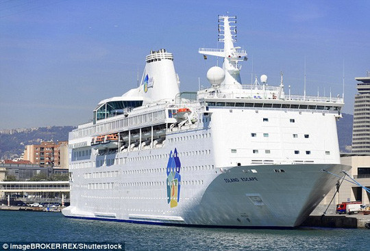 Thụy Điển thuê siêu du thuyền 96.000 USD/ngày cho người tị nạn ảnh 1 Du thuyền Ocean Gala, nơi ở sắp tới của gần 2000 người tị nạn ở Thụy Điển. Ảnh: REX