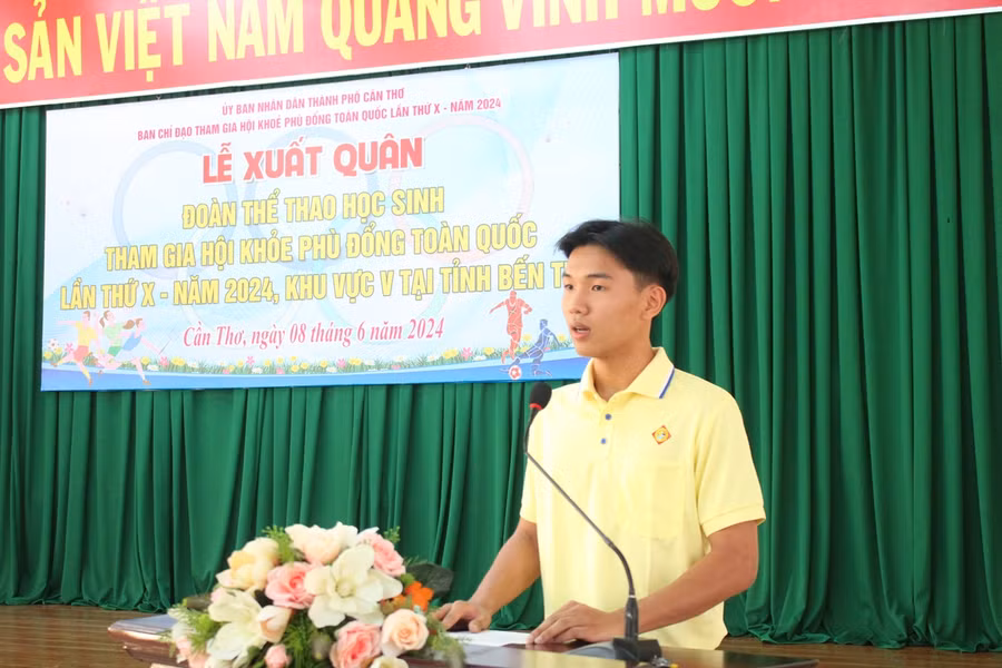 VĐV hạ quyết tâm đạt thành tích cao tại Hội khỏe Phù Đổng.