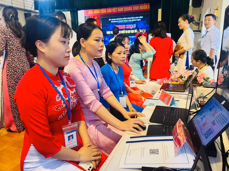 Ngành Giáo dục huyện An Lão với chương trình đẩy mạnh ứng dụng công nghệ số trong dạy học.