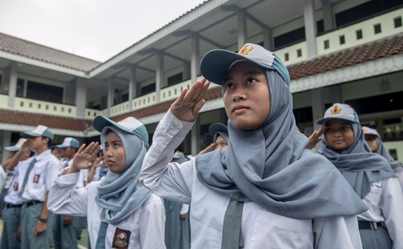 Học sinh phổ thông Indonesia.