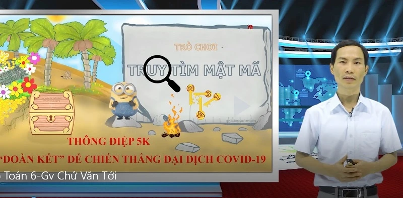 Thầy Chử Văn Tới đoạt giải Nhất cấp tỉnh tại Cuộc thi xây dựng video bài giảng dạy học trực tuyến và dạy học trên truyền hình tỉnh Phú Thọ năm học 2021 - 2022. Ảnh: TG