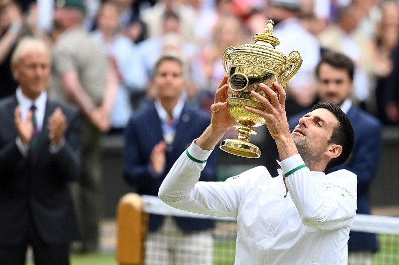 Djokovic tại Wimblendon. Djokovic tại Wimblendon.