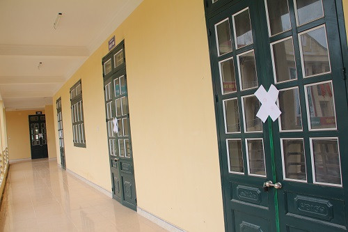 Các phòng không sử dụng trong kỳ thi THPTQG 2019 tại điểm thi Trường THPT Ỷ La đều được niêm phong