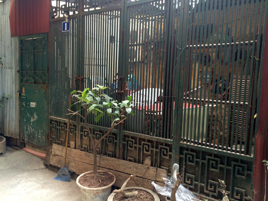 Khoảng sân anh Duy dùng để nuôi chó. Ảnh: Tùng Lâm.