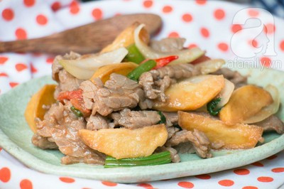Thịt bò xào khoai tây ngon lạ cho bữa tối 18
