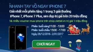 Phát miễn phí Iphone 7 Plus trên Shop.viettel.vn