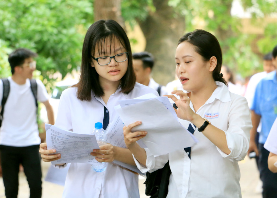 Thí sinh Hà Nội trong kỳ thi THPT quốc gia 2017.