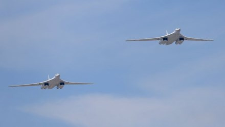 Máy bay ném bom Tu-160 của Không quân Nga. Ảnh: Tass
