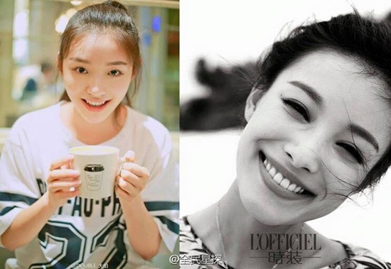 Lâm Duẫn cho rằng sự giống Nghê Ni (phải) là trùng hợp cô không mong muốn. Ảnh: QQ. Lâm Duẫn cho rằng sự giống Nghê Ni (phải) là trùng hợp cô không mong muốn. Ảnh: QQ.