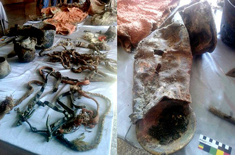 Những mẫu vật được khai quật trong ngôi mộ 1500 tuổi Những mẫu vật được khai quật trong ngôi mộ 1500 tuổi