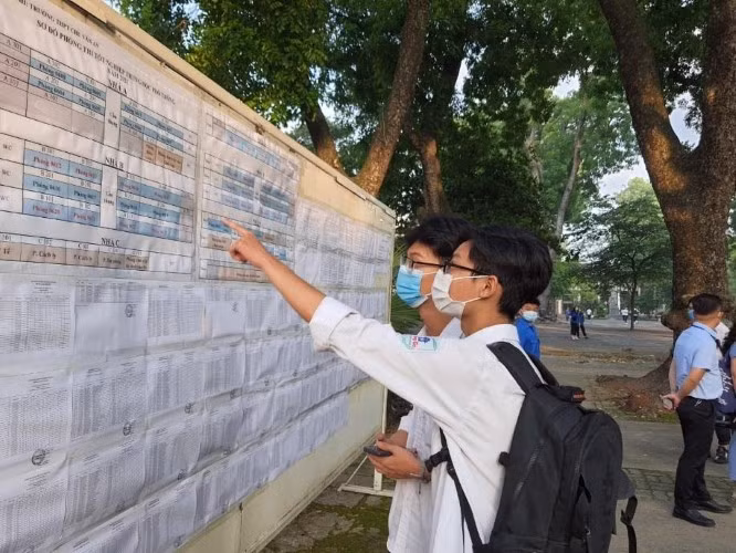 Thí sinh tham dự Kỳ thi tốt nghiệp THPT 2021. Ảnh: TG