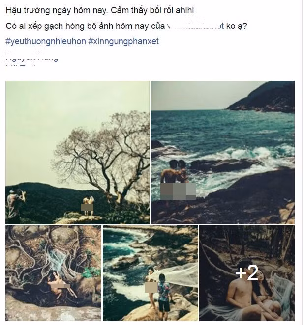 Bộ ảnh cưới từng nhận không ít "gạch đá" từ dân mạng. Ảnh chụp màn hình. Bộ ảnh cưới từng nhận không ít "gạch đá" từ dân mạng. Ảnh chụp màn hình.
