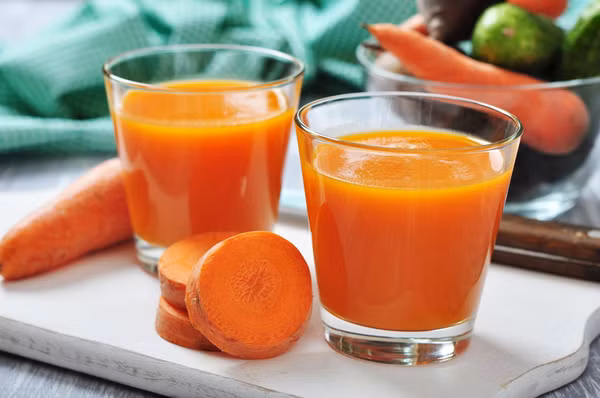 thanh lọc phổi nuốc cà rốt