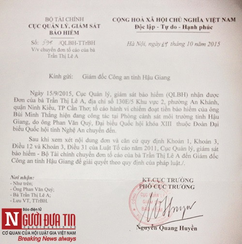 Trung tá Công an lái xe lọt sông Trung tá Công an lái xe lọt sông