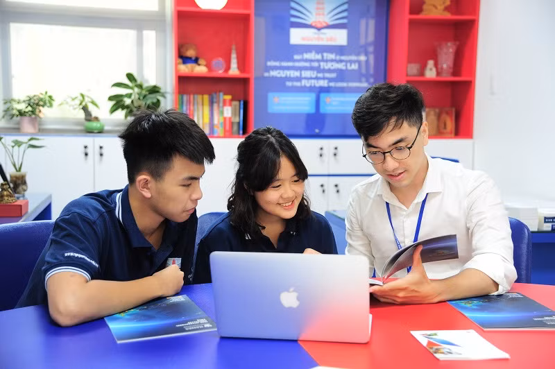 Hoạt động tư vấn tâm lý của Trường Nguyễn Siêu được tổ chức bài bản,chuyên nghiệp.