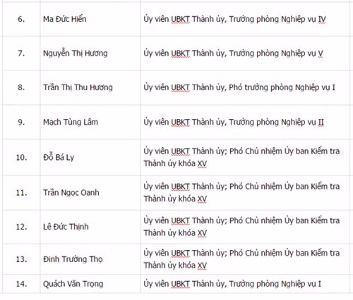 Công bố danh sách 74 Ủy viên BCH Đảng bộ Hà Nội khóa XVI ảnh 13