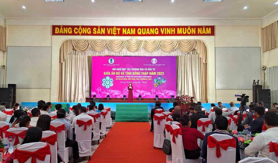 Hội nghị hợp tác thương mại và đầu tư giữa Ấn Độ và tỉnh Đồng Tháp năm 2023.