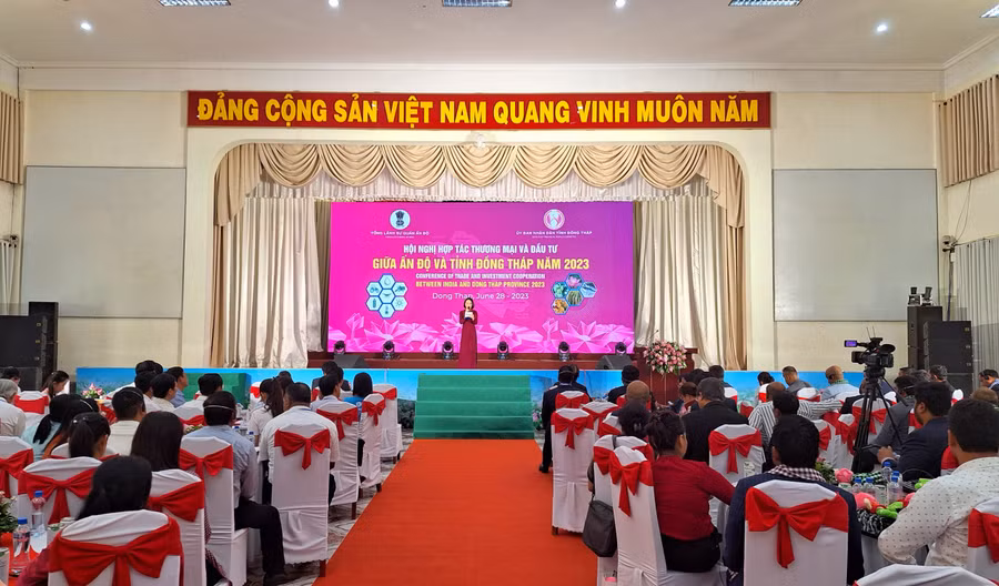 Hội nghị hợp tác thương mại và đầu tư giữa Ấn Độ và tỉnh Đồng Tháp năm 2023.