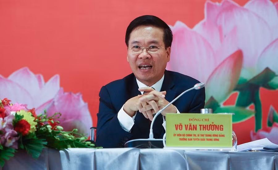 Trưởng ban Tuyên giáo Trung ương Võ Văn Thưởng.