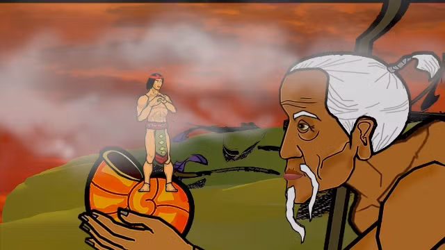 “Truyền thuyết đảo xa” là một trong số phim hoạt hình hiếm hoi của Việt Nam đề cập tới đề tài biển đảo. Ảnh: NVCC