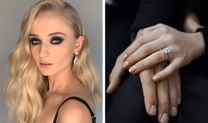 Nhẫn đính hôn của Sophie Turner trị giá khoảng 150.000 USD (hơn 3.5 tỷ đồng).