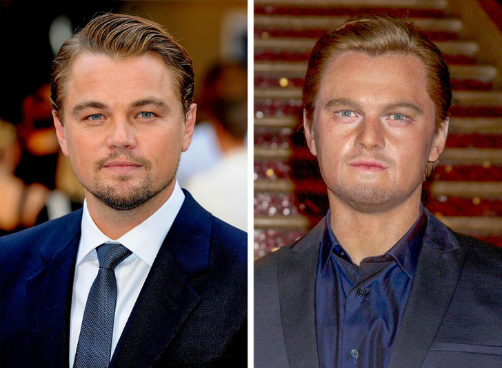 Leonardo DiCaprio chắc hẳn cũng phải giật mình vì bức tượng xa lạ này. Leonardo DiCaprio chắc hẳn cũng phải giật mình vì bức tượng xa lạ này.
