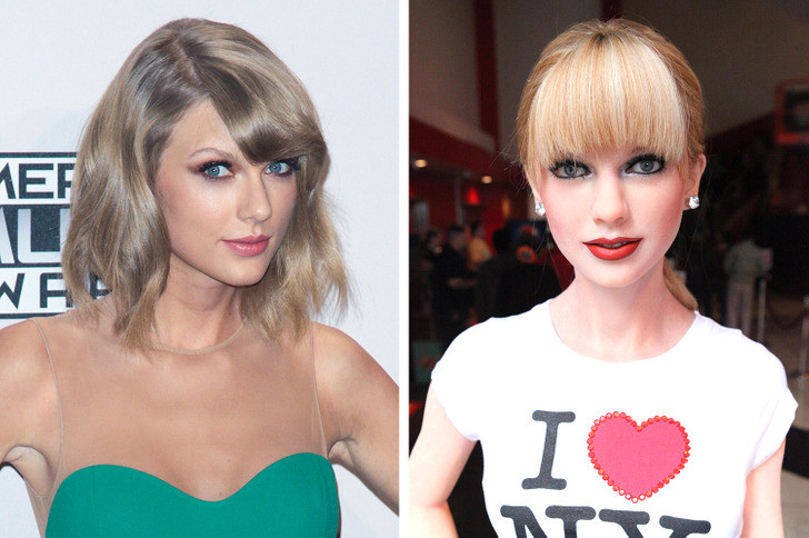 Tượng sáp của Taylor Swift dường như giảm đi mấy kg thịt. Tượng sáp của Taylor Swift dường như giảm đi mấy kg thịt.