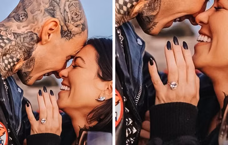 Nhẫn đính hôn của Kourtney Kardashian trị giá khoảng 1 triệu USD (hơn 23 tỷ đồng).