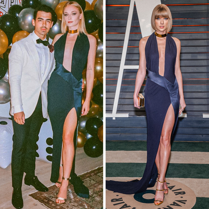 Sophie Turner và Taylor Swift. Sophie Turner và Taylor Swift.