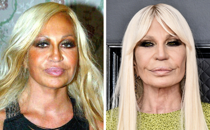 Nhà thiết kế thời trang Donatella Versace.