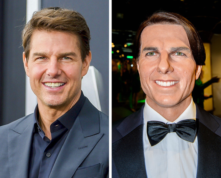 Tượng sáp quá lạ lẫm của Tom Cruise. Tượng sáp quá lạ lẫm của Tom Cruise.