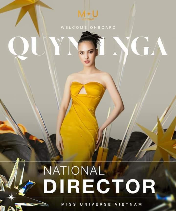 Quỳnh Nga sẽ trở thành Giám đốc quốc gia của Miss Universe Vietnam. Quỳnh Nga sẽ trở thành Giám đốc quốc gia của Miss Universe Vietnam.