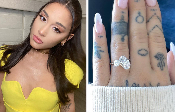 Nhẫn đính hôn của Ariana Grande trị giá khoảng 300.000 USD (hơn 7 tỷ đồng).
