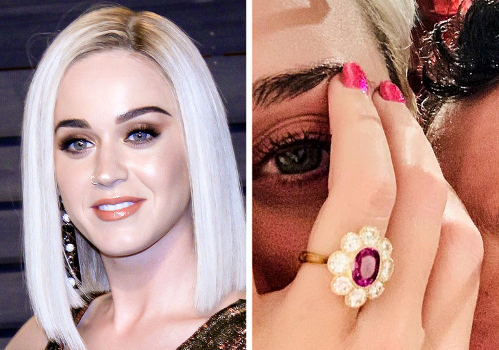 Nhẫn đính hôn của Katy Perry trị giá khoảng 5 triệu USD (hơn 117 tỷ đồng).