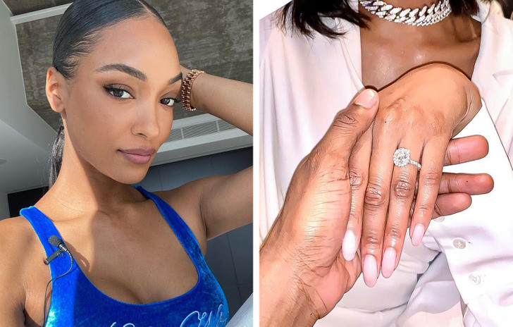 Nhẫn đính hôn của Jourdan Dunn trị giá khoảng 100.000 USD (hơn 2.3 tỷ đồng).
