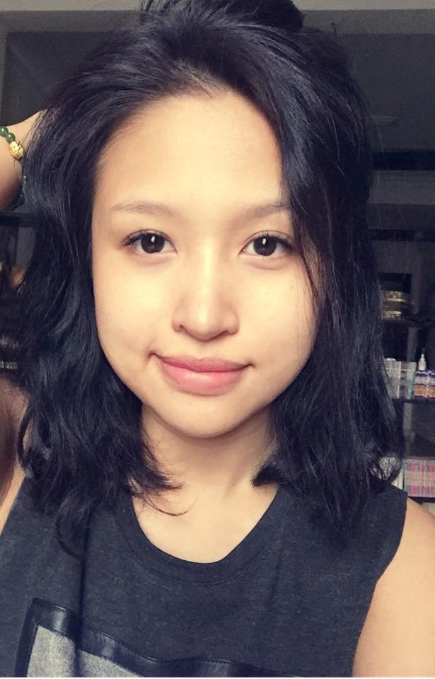 Vân Hugo tự tin để mặt mộc.