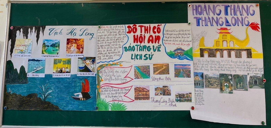 Sản phẩm của học sinh khi học Lịch sử.