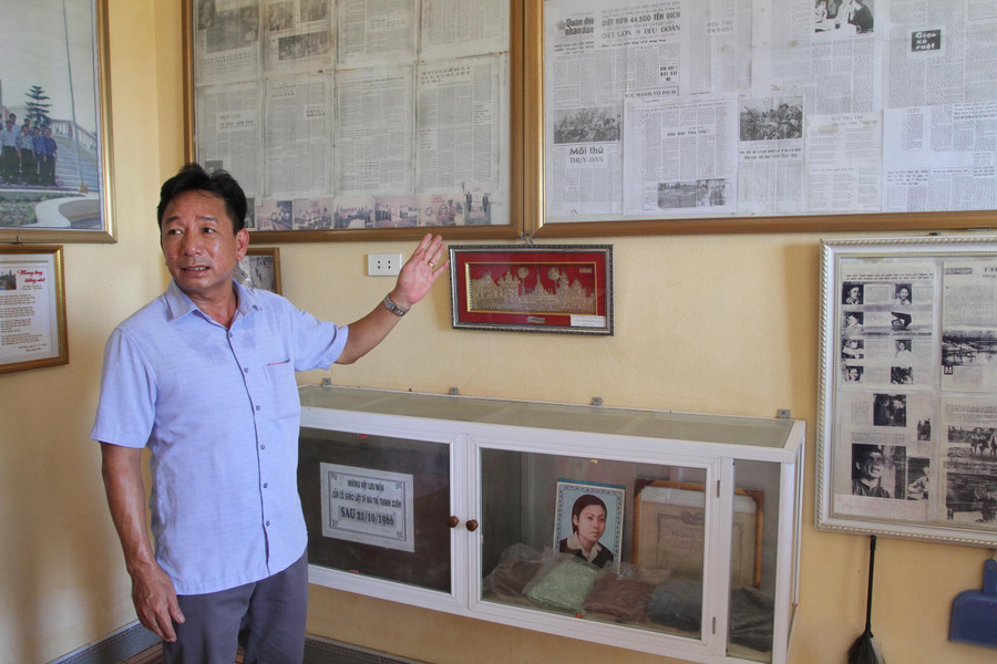 Khu lưu niệm liệt sĩ nhà giáo Bùi Thị Thanh Xuân tại Trường Tiểu học &amp; THCS Thụy Dân.