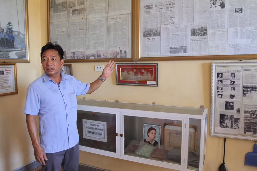 Khu lưu niệm liệt sĩ nhà giáo Bùi Thị Thanh Xuân tại Trường Tiểu học &amp; THCS Thụy Dân.